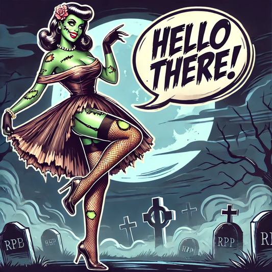 Zombie PinUp T-Shirt 100X (4,299 Giveaway Entries)